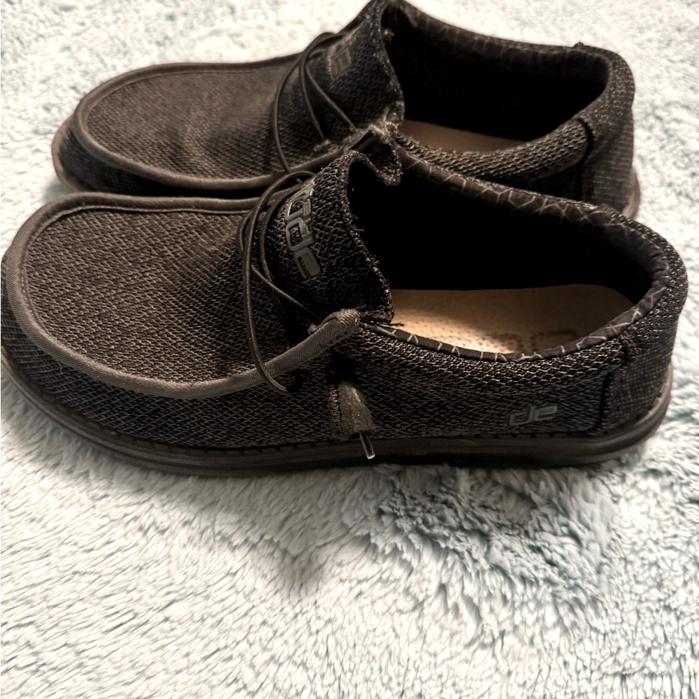 Hey Dude Wally Womens Size 10 Gray Black Comfort Walking Shoes 150204942
